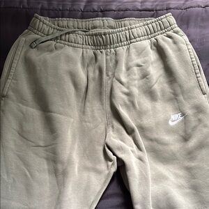 Nike Light Green Sweatpants with Elastic Waistband